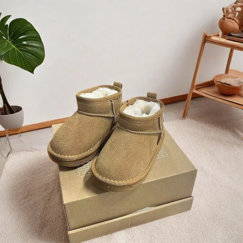 儿童鞋子儿童雪地靴2025秋冬款新款冬季加绒保暖大童男童冬鞋8891