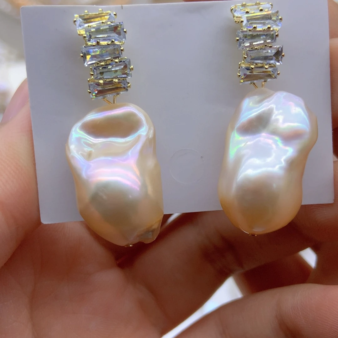 未镶嵌淡水珍珠耳饰