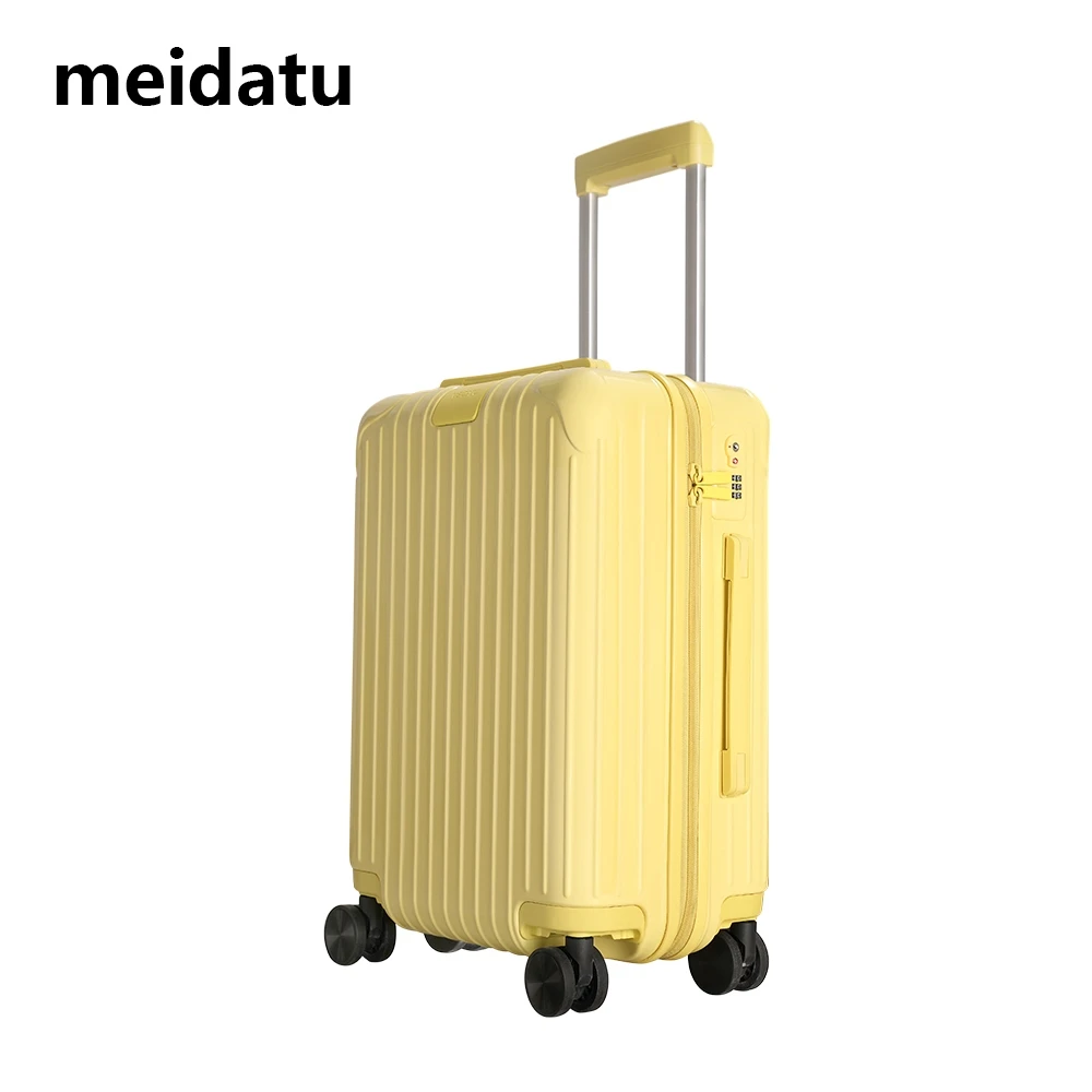 美哒兔（大容量超轻）万向轮24寸升级版大号密码行李箱b037
