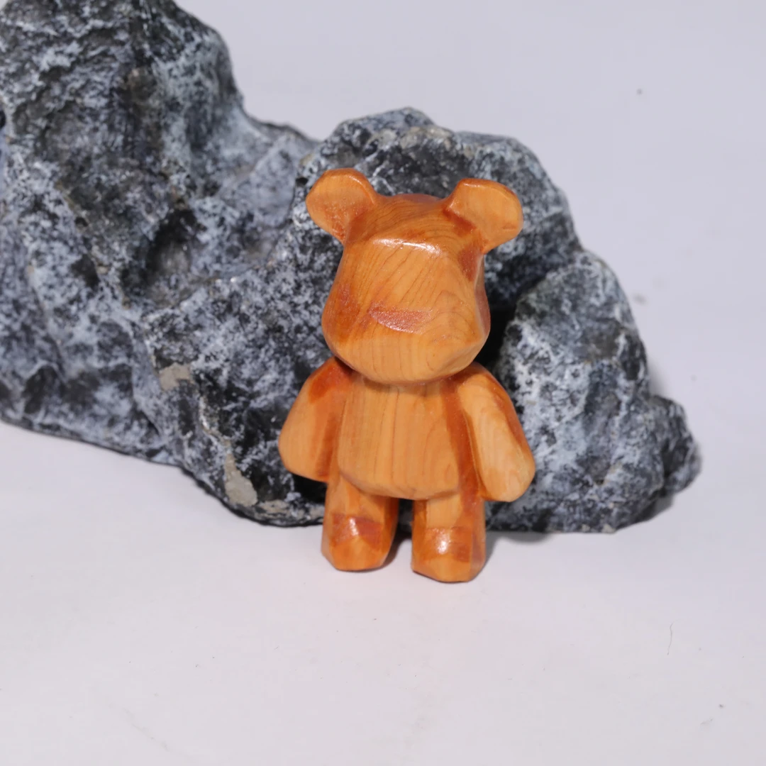 【表哥专属】 木雕小摆件暴暴熊60*23*36mm  1811-2458