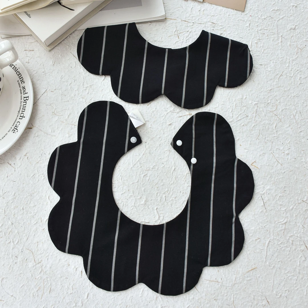 [359]双面直播Ins婴儿口水巾宝宝围嘴柔软透气防吐奶围兜