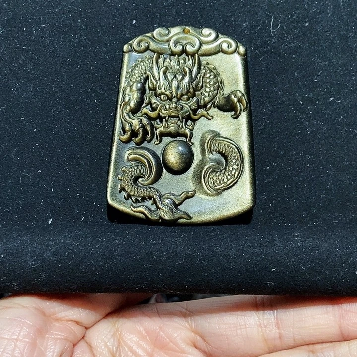 黑曜岩未镶嵌吊坠(不含链)