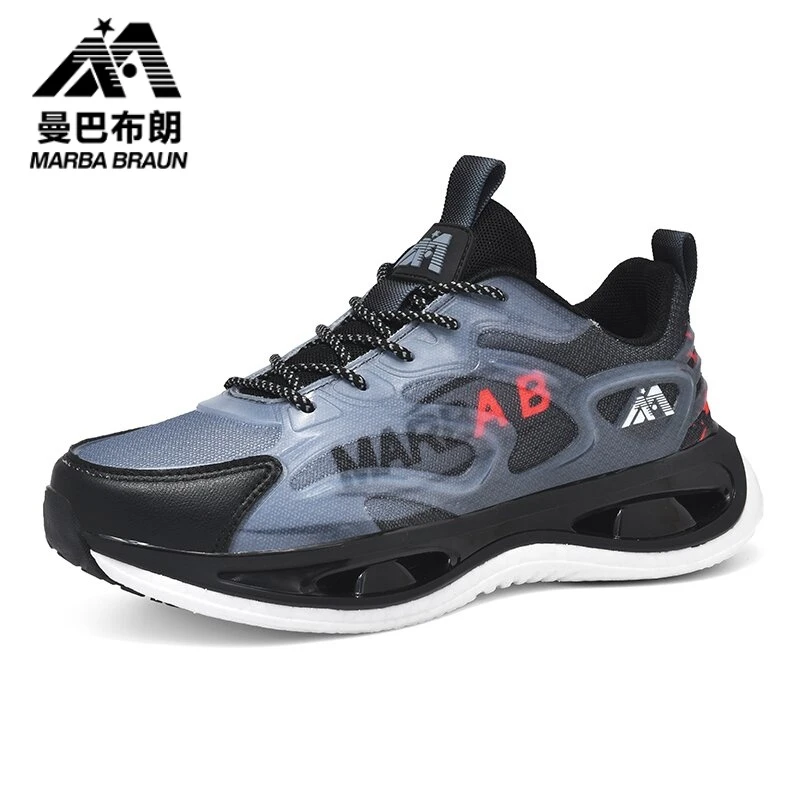曼巴布朗运动鞋网面轻量跑步鞋缓震回弹旅游鞋男2025爆款时尚跑鞋