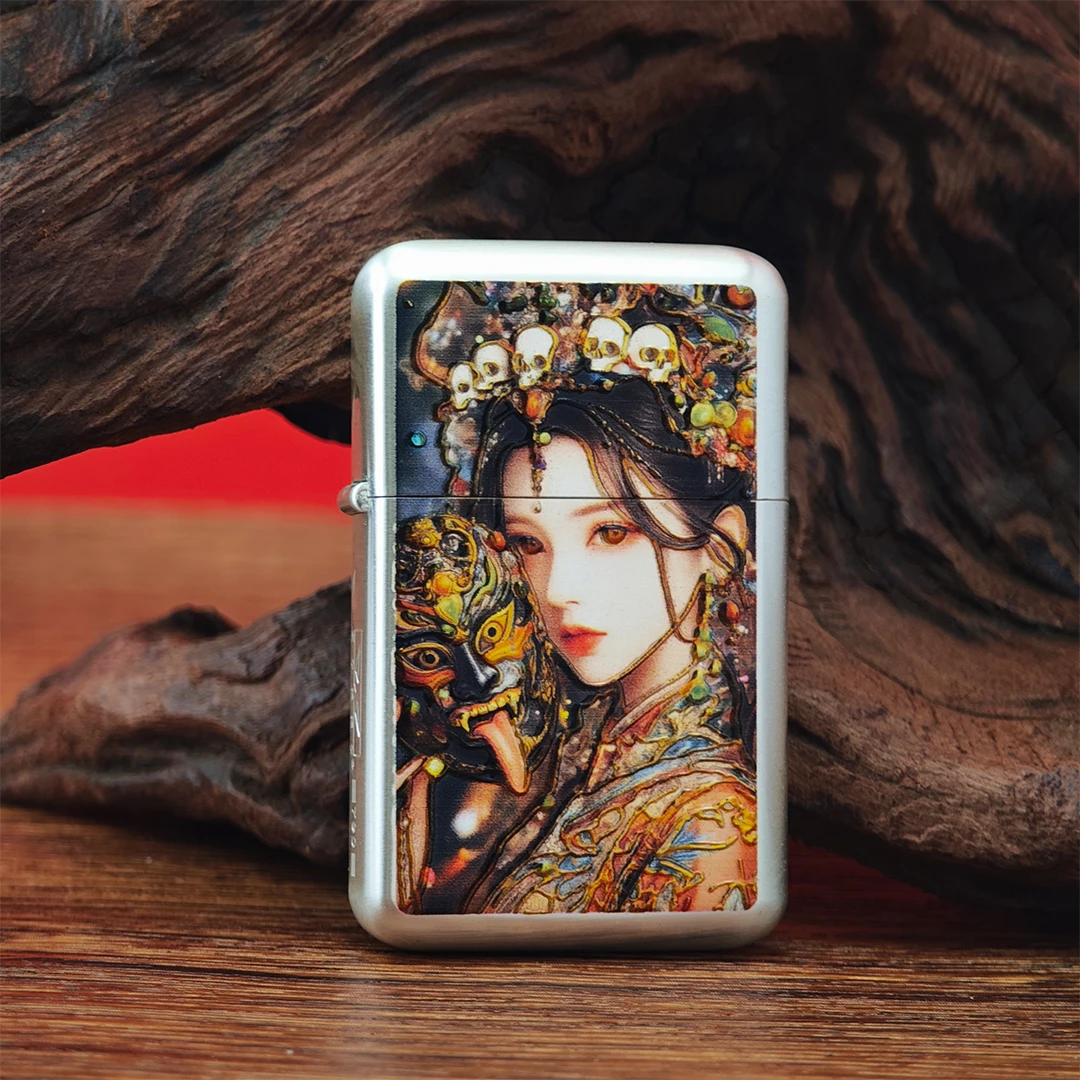 ZORRO佐罗新款790系列3D叠高银拉丝创意生日收藏防风打火机新款