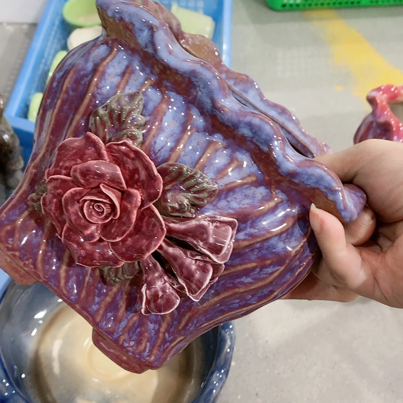 【闪购商品】红陶陶瓷花盆，多肉花盆