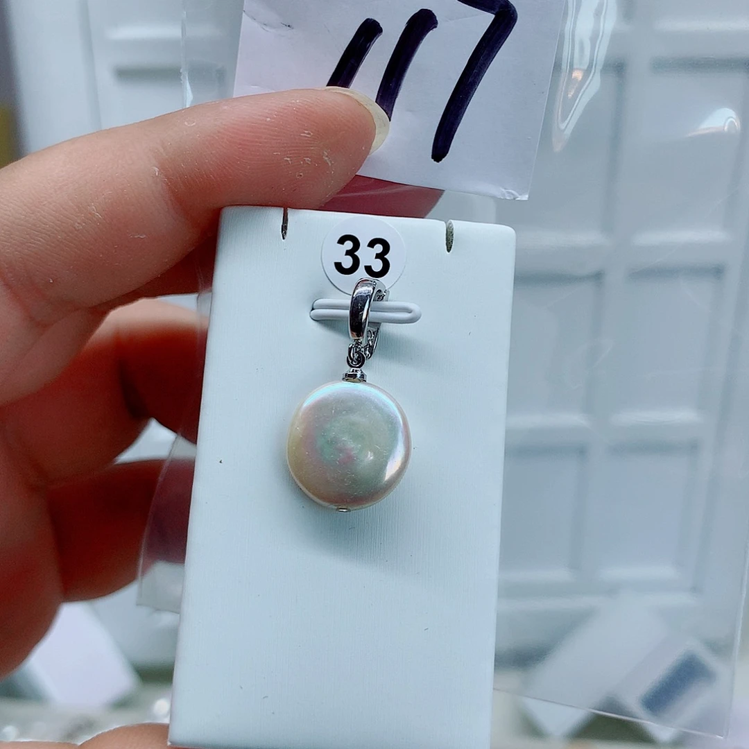 合金淡水珍珠吊坠(不含链)