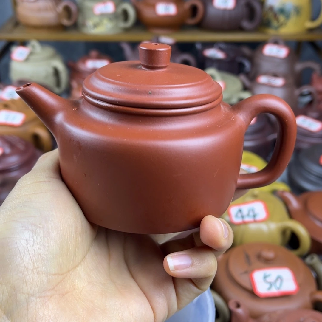 紫砂茶壶宜兴紫砂壶微瑕翘盖爆铁质