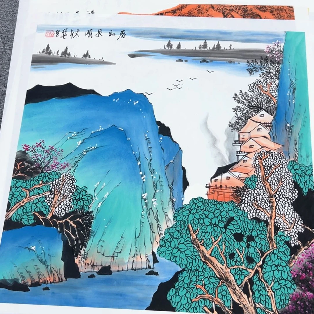 国画国画作品集的艺术品