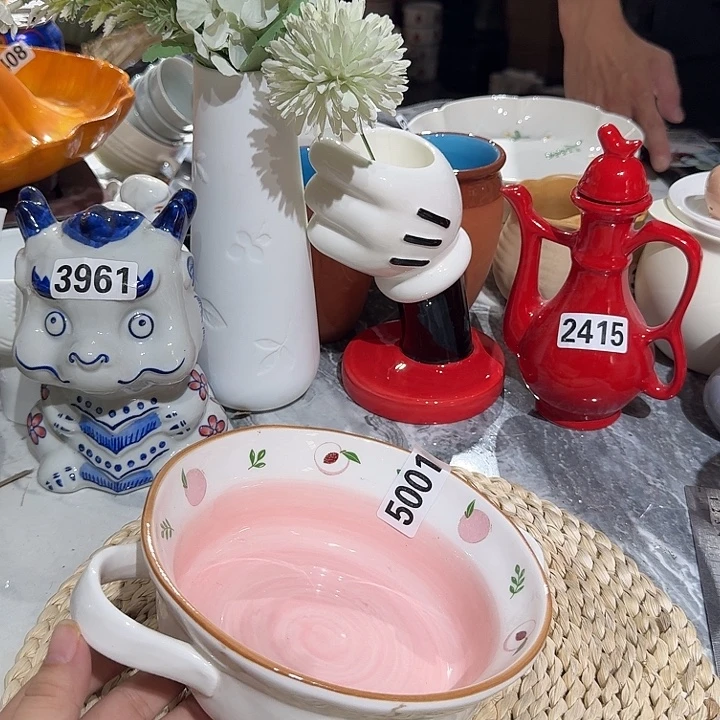 瓷片微瑕陶瓷介意慎拍5001