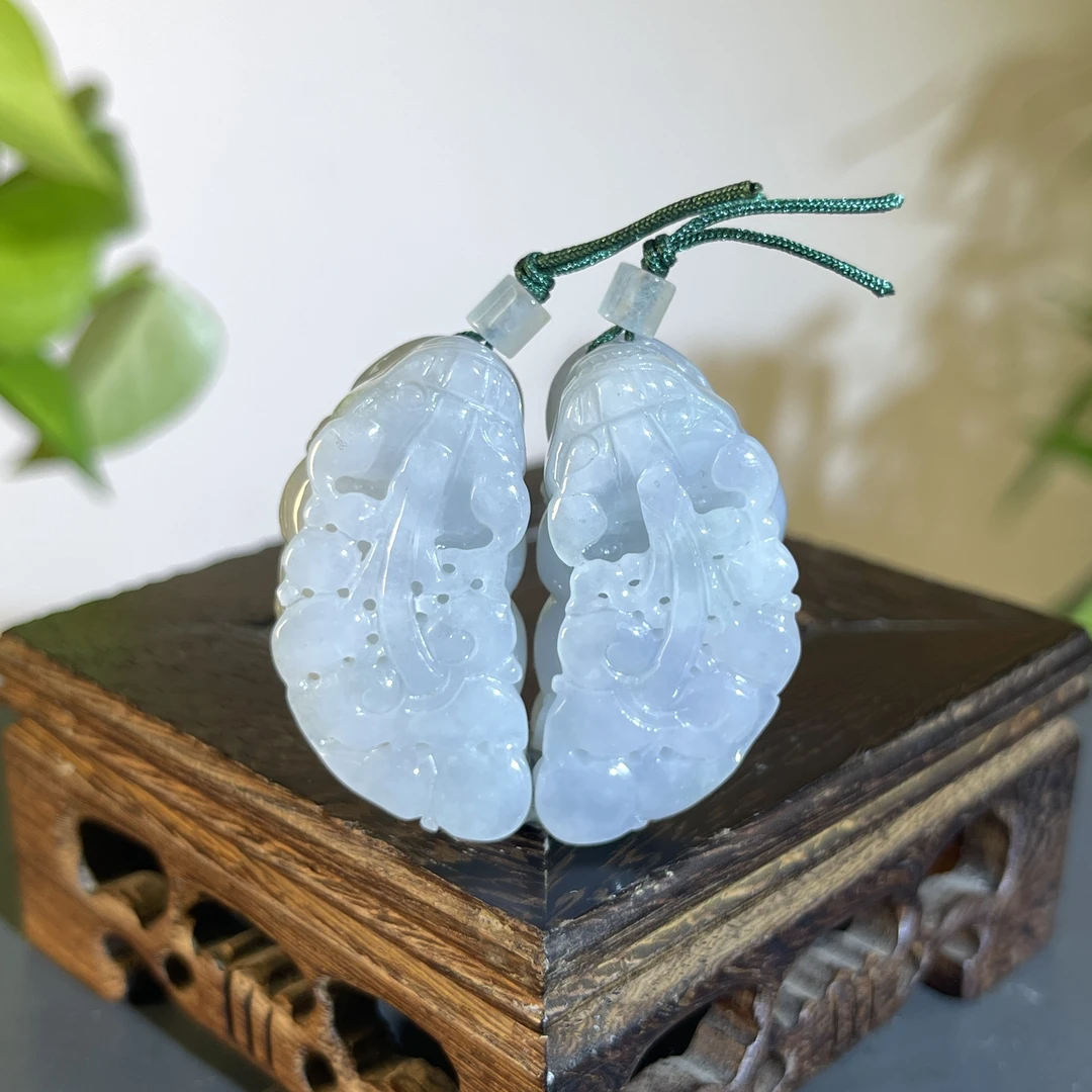 JTA01-41 天然缅甸翡翠A货 一对貔貅