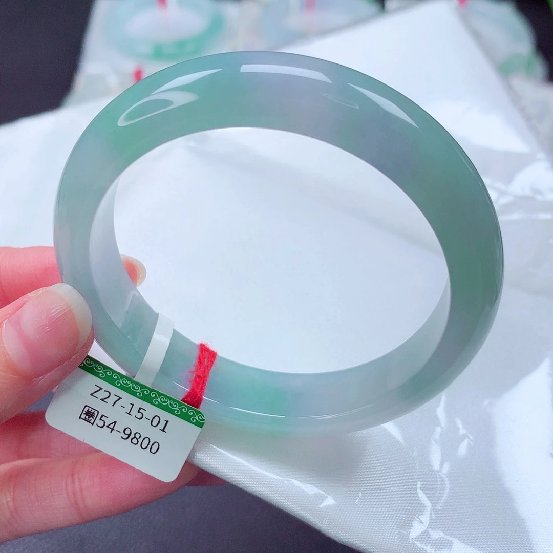 翡翠未镶嵌手镯缅甸天然a货翡翠手镯