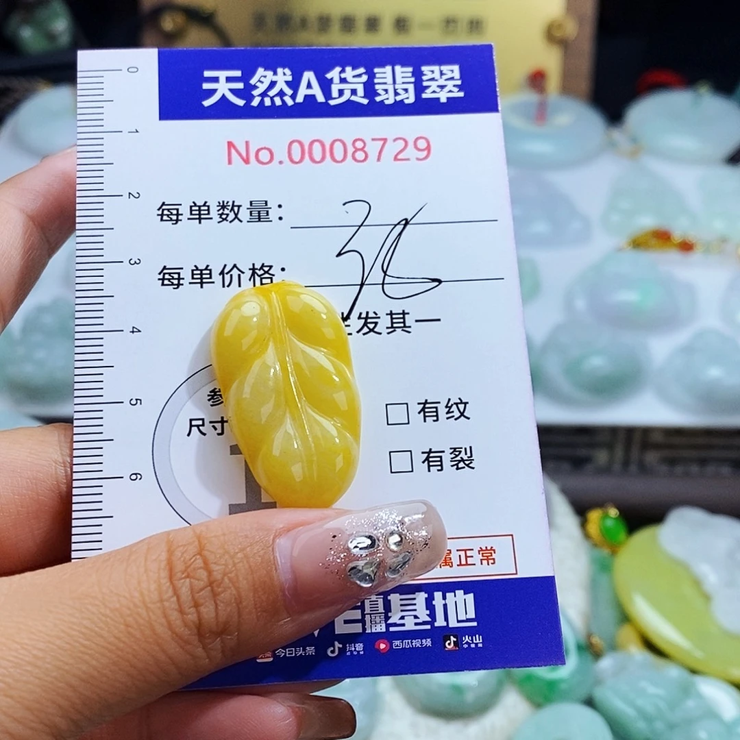 翡翠未镶嵌毛衣链872