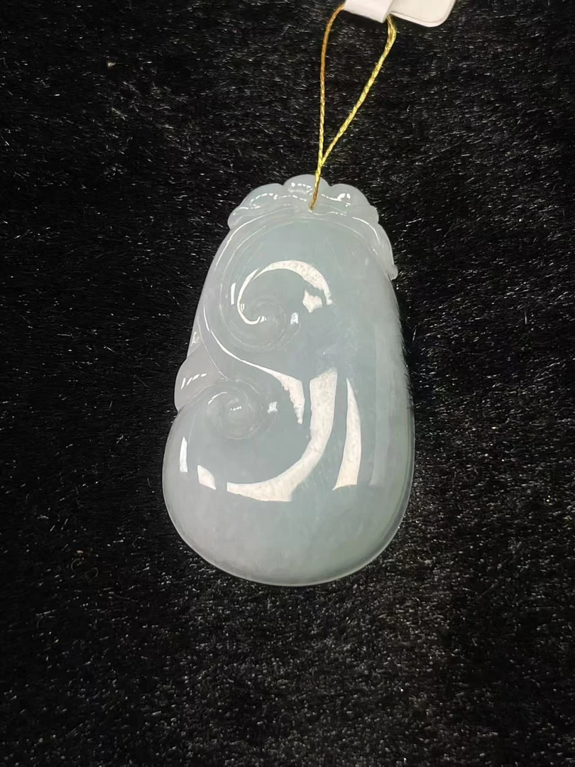 缅甸翡翠A货吊坠4123