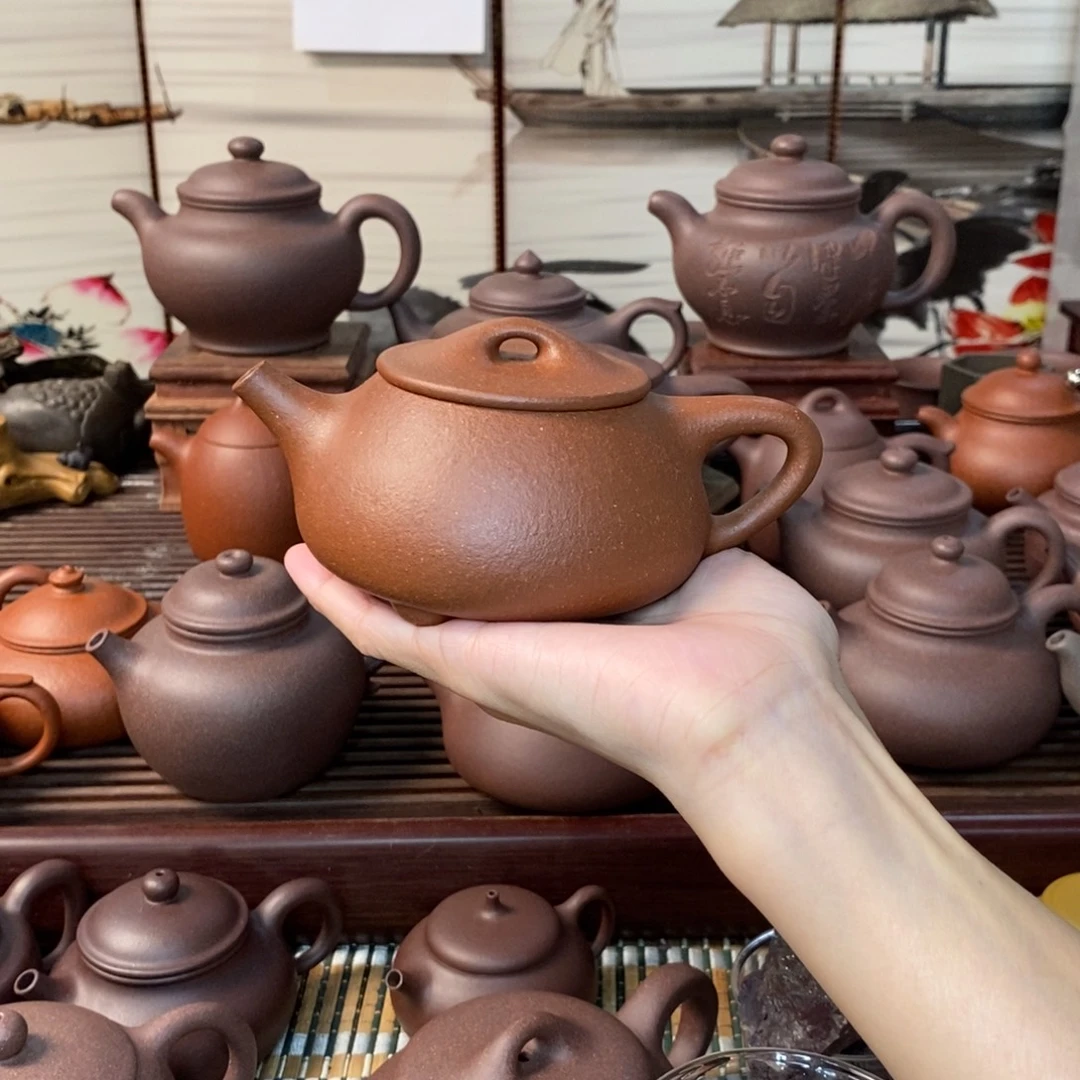 盛***得茶壶紫砂石瓢225cc