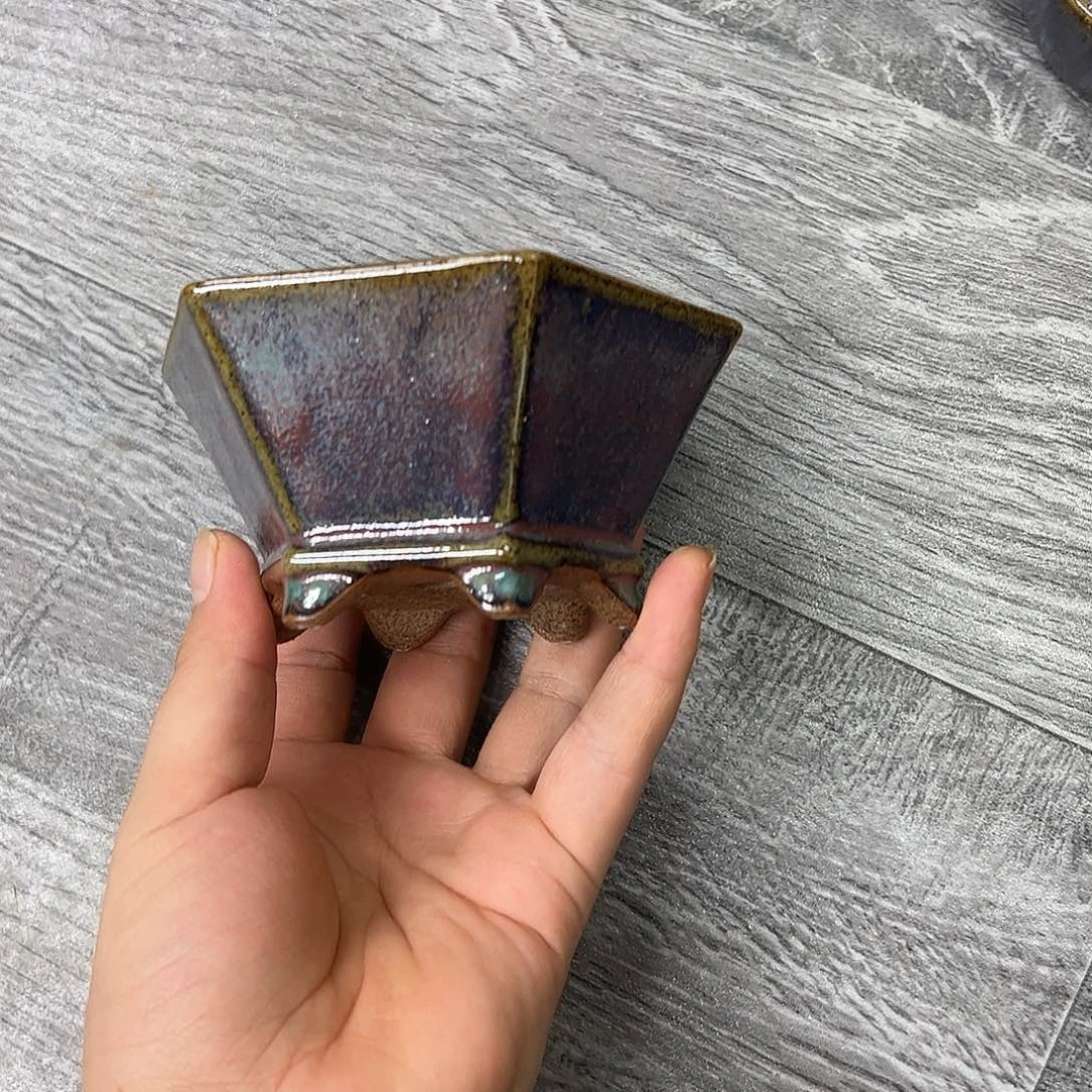 花盆紫砂276号瑕疵11:5cm窑变
