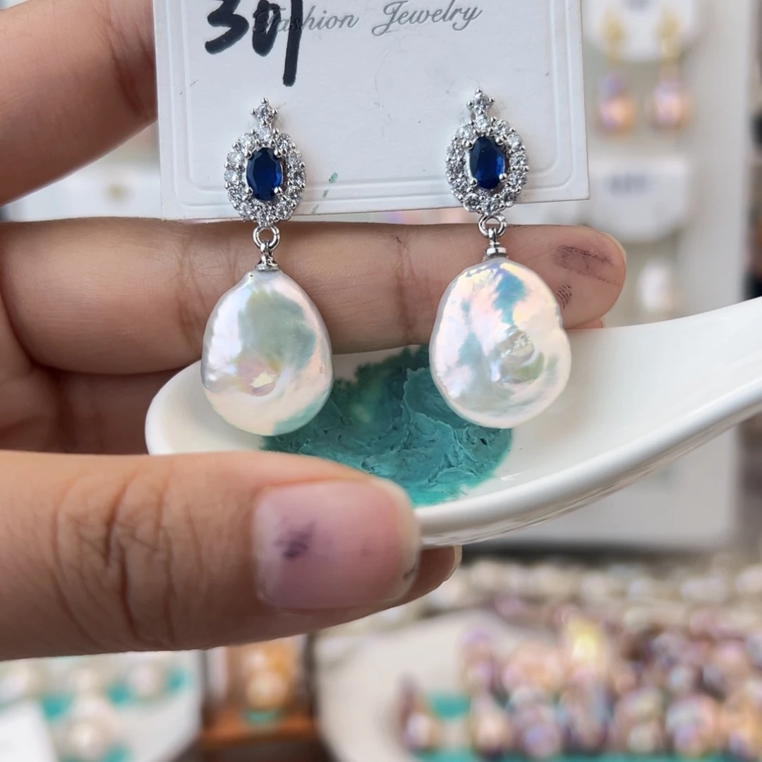 淡水珍珠耳饰未镶嵌