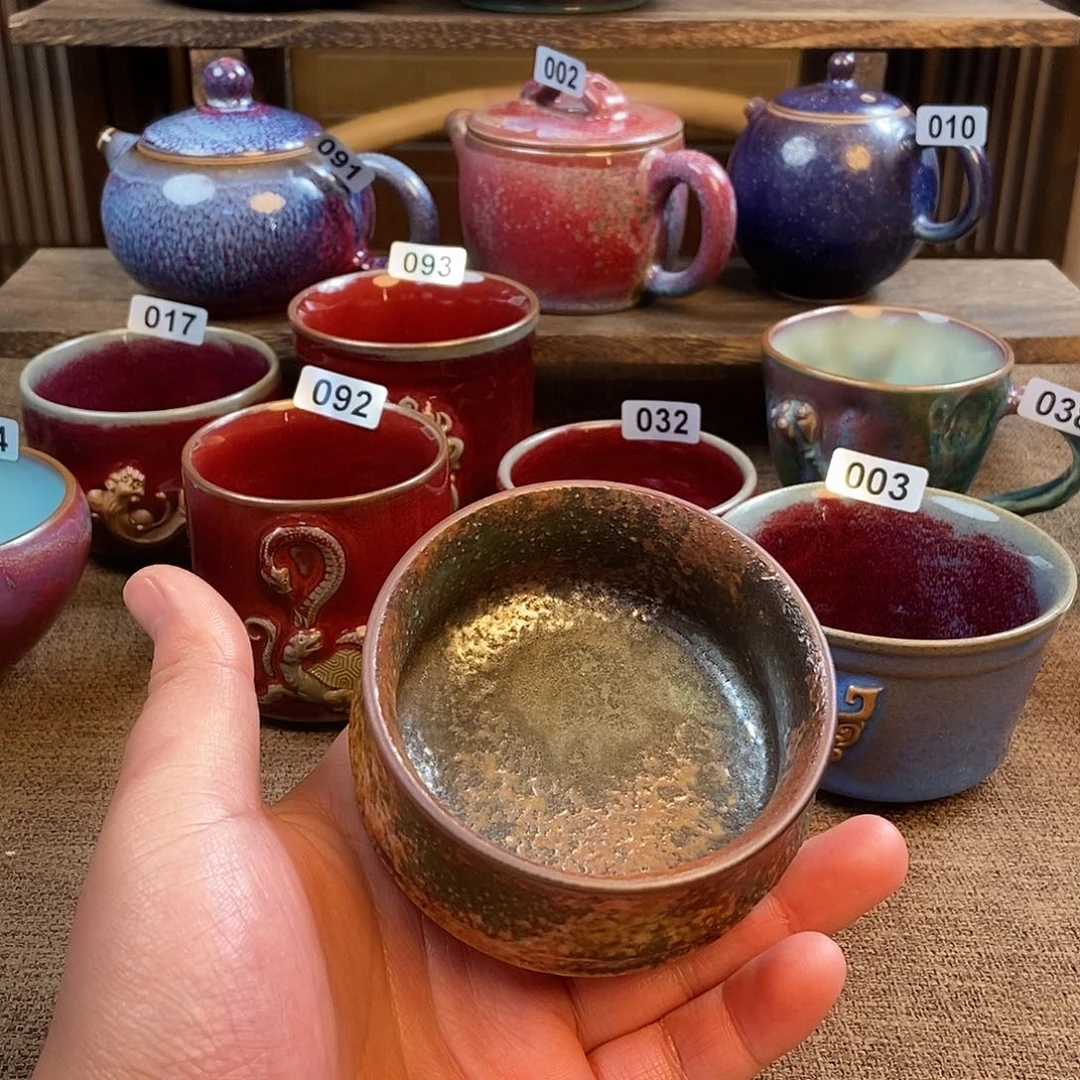 摆件蛋*饭钧瓷主人杯杯