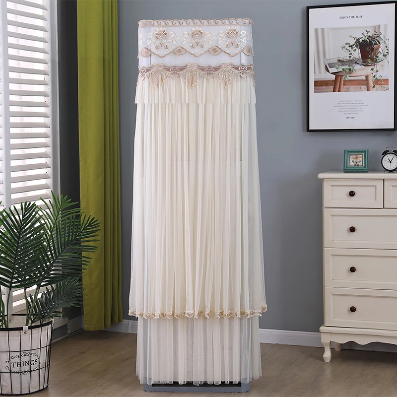 立式方形柜机罩套蕾丝开机不取格力海尔志高TCL美的3匹空调罩家用