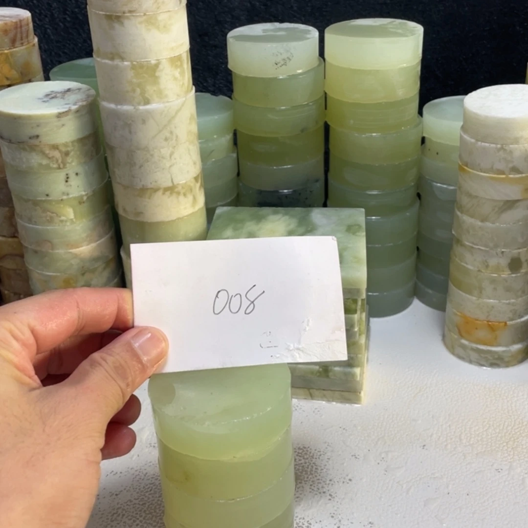 【闪购商品】未镶嵌蛇纹石玉珠宝半成品十***九