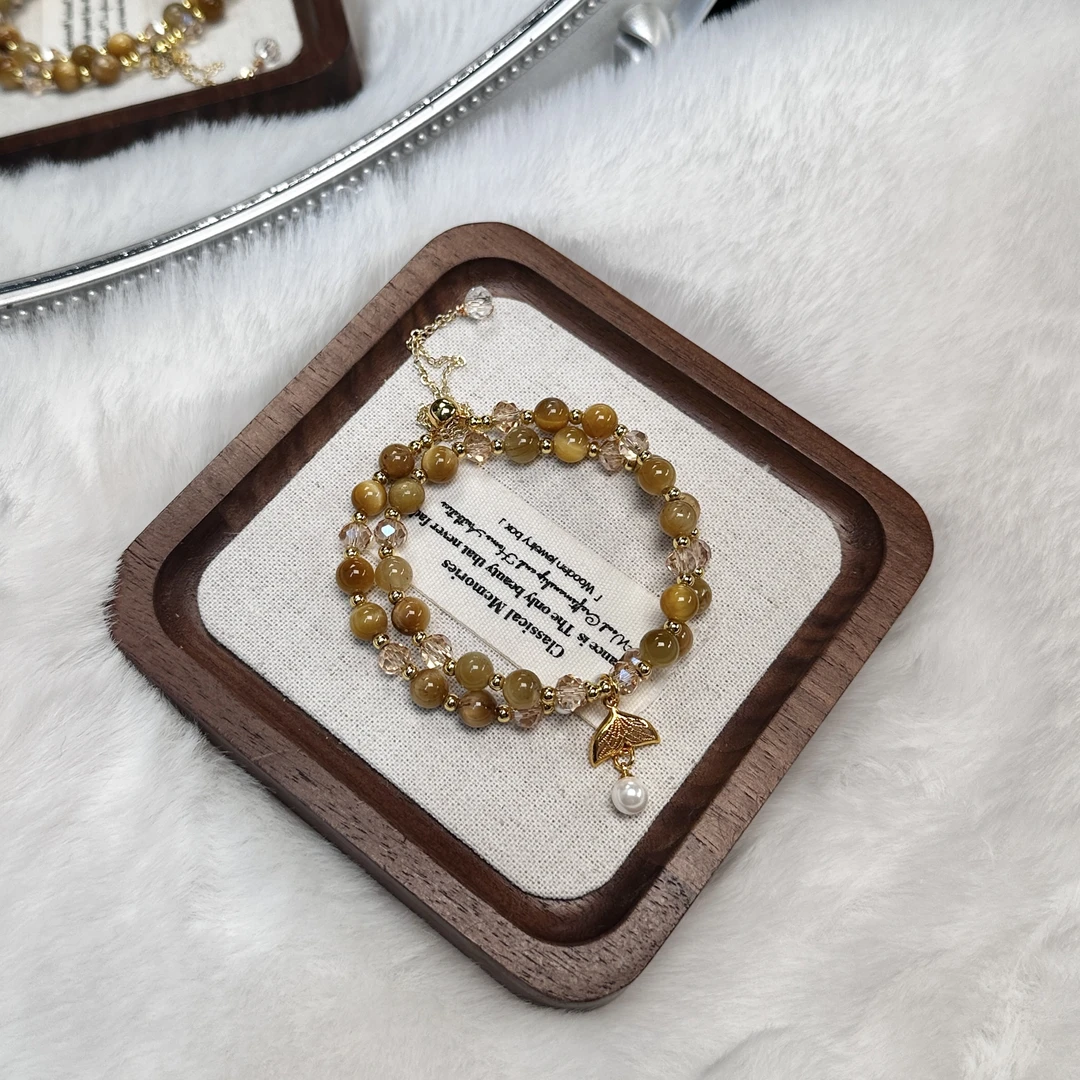 xy248 金虎眼双圈手链