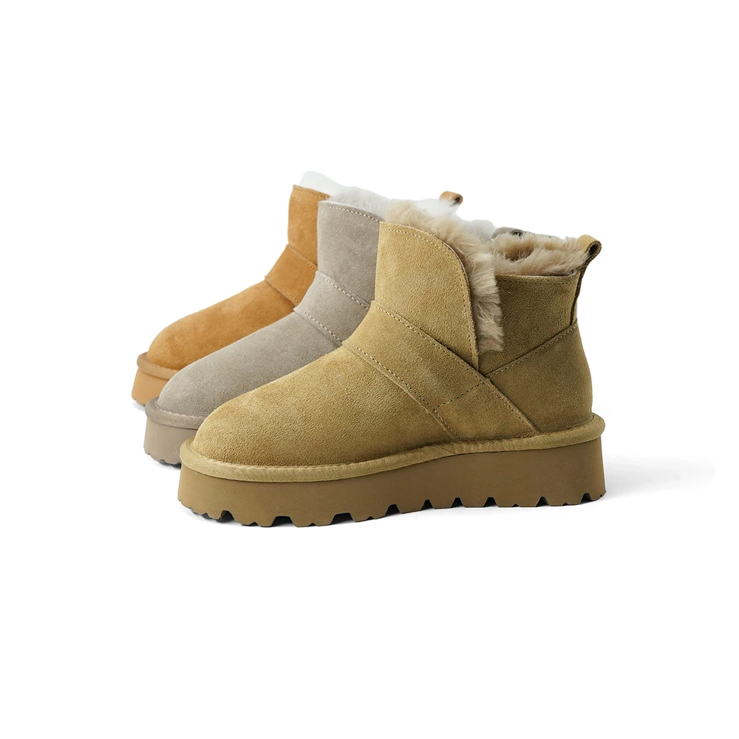 杜米亚加绒加厚保暖防寒一脚蹬雪地靴9875