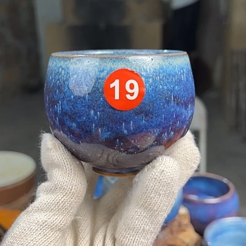 杯W**h原矿釉手工制作钧瓷杯子