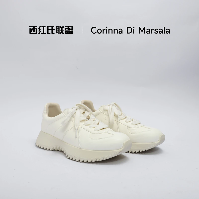 【西红氏联盟】外牛内羊休闲阿甘鞋X2503200-1跟高4cm半码拍大