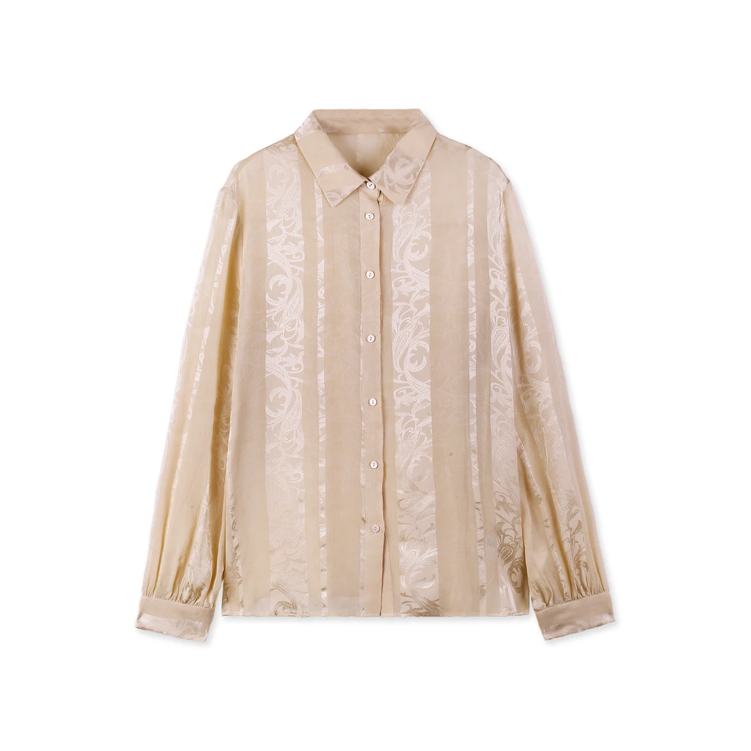 轻奢顺纡提花衬衫YJHY-H921197