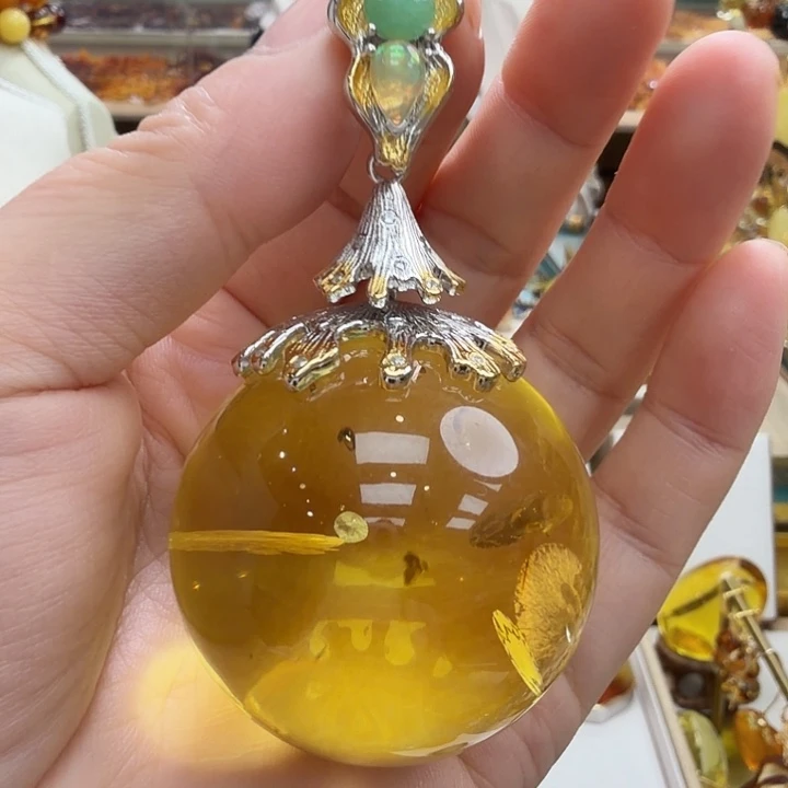 青金石银S925镶嵌耳饰