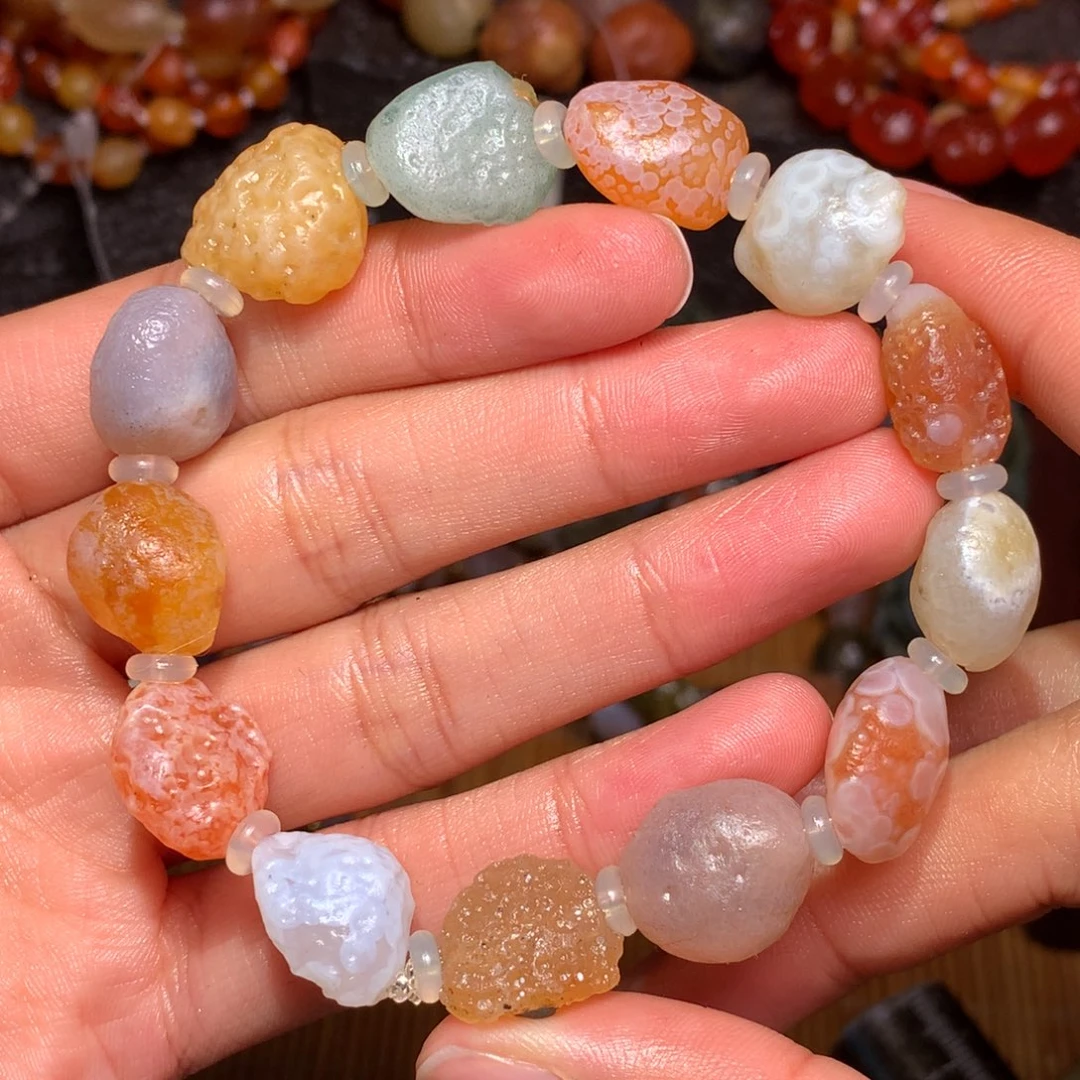 未镶嵌玛瑙/玉髓珠宝半成品