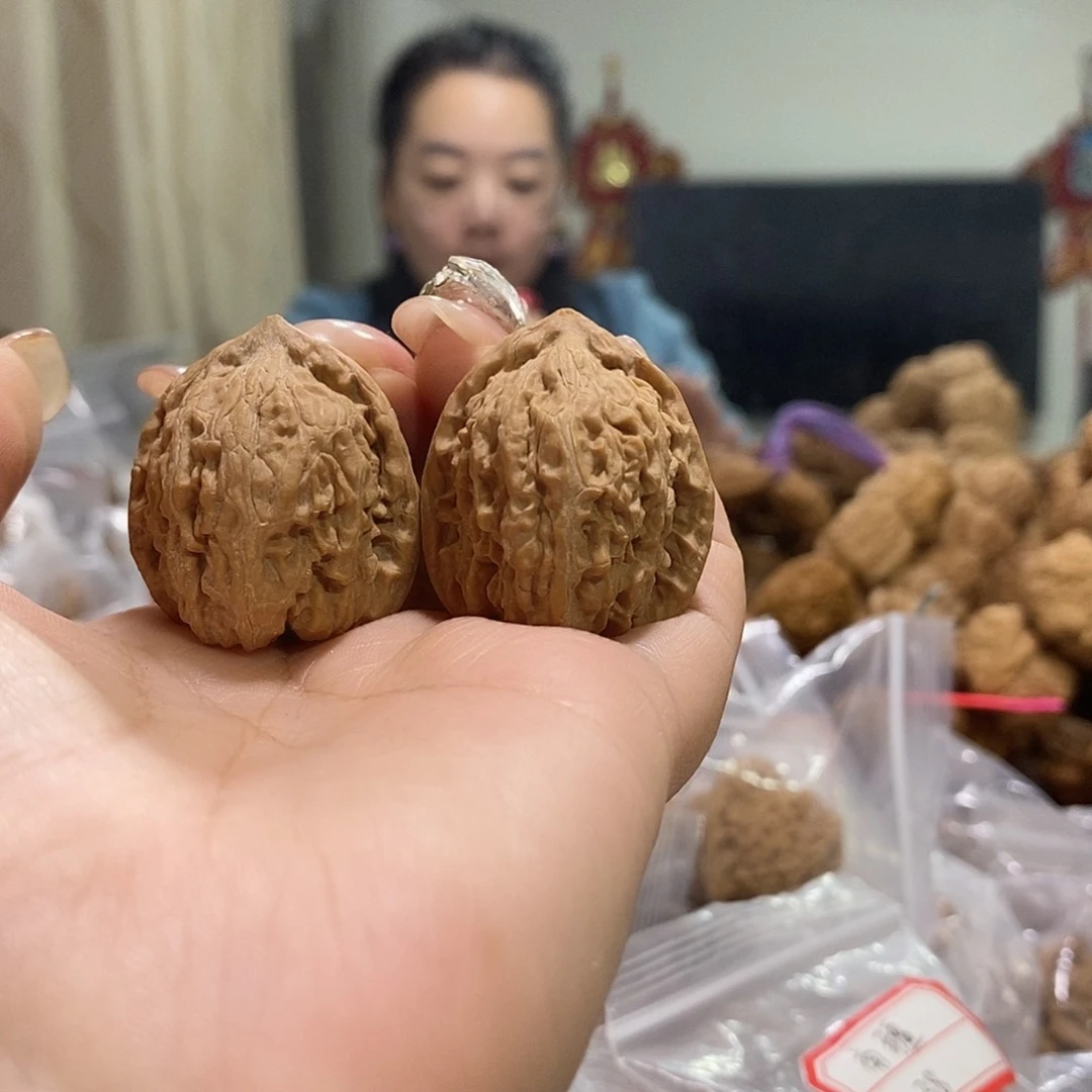 把件文玩核桃29瓜子尖有伤
