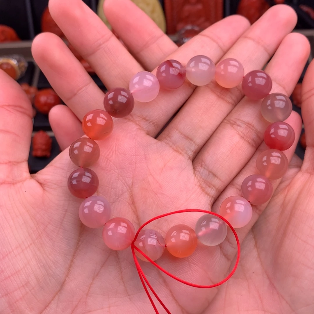 未镶嵌糖果手串10+南红玛瑙