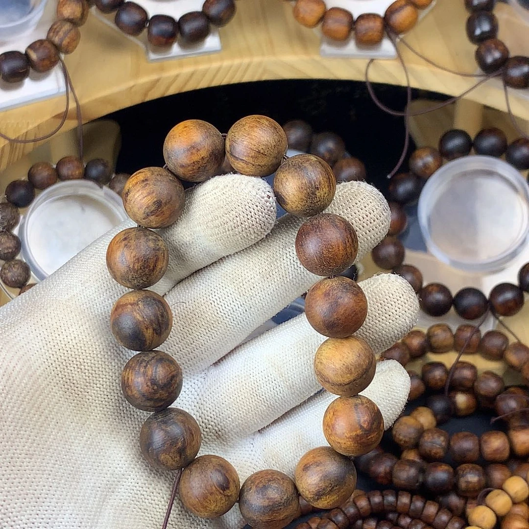 手串/手链贡木15瑕疵满油圆珠