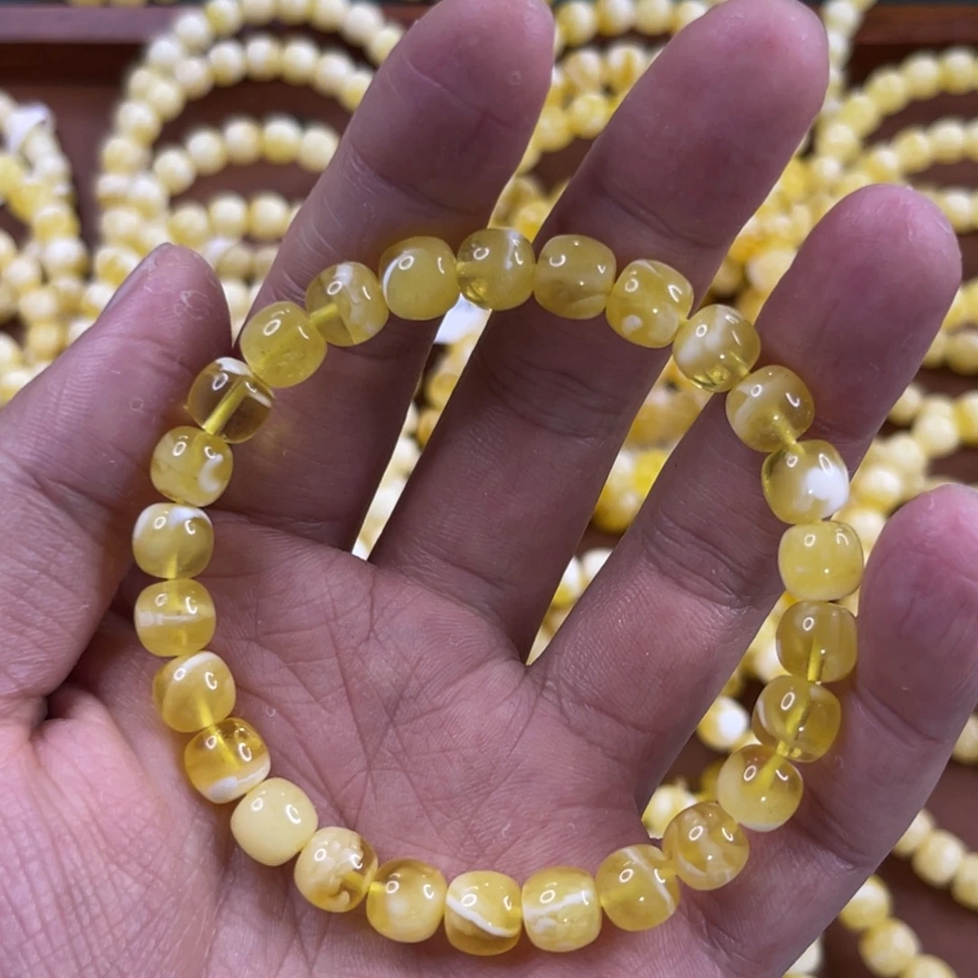 蜜蜡未镶嵌珠宝奇石8mm