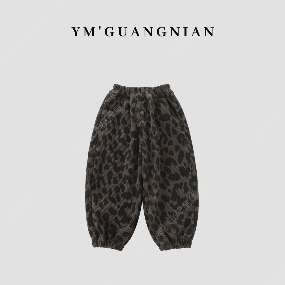 【幼棉光年】冬季男童加绒保暖防寒潮酷百搭卫裤休闲裤6221331