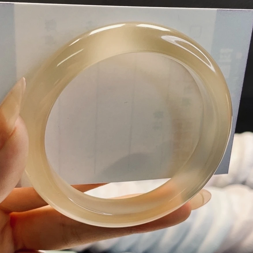 香槟金手镯 冰透华贵 60圈口