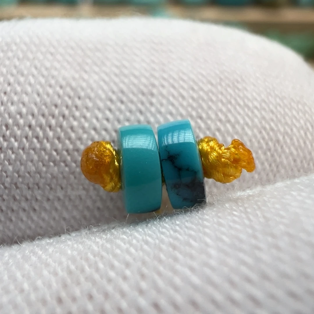 绿松石未镶嵌配饰4.6*1.9