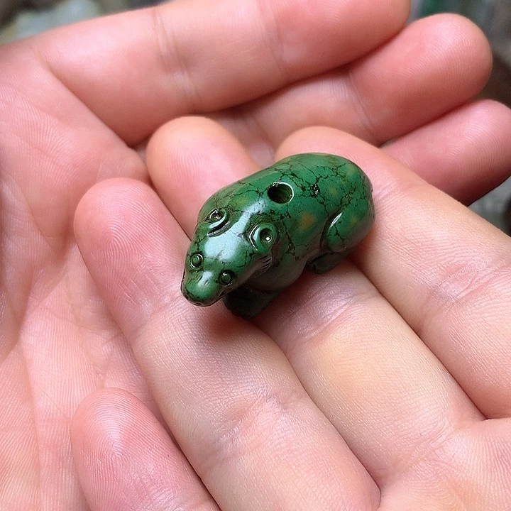 未镶嵌和田玉挂件江**郎