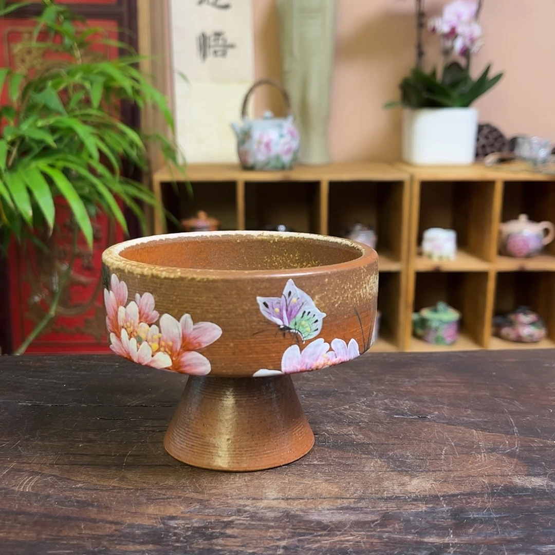 柴烧手工手绘陶瓷