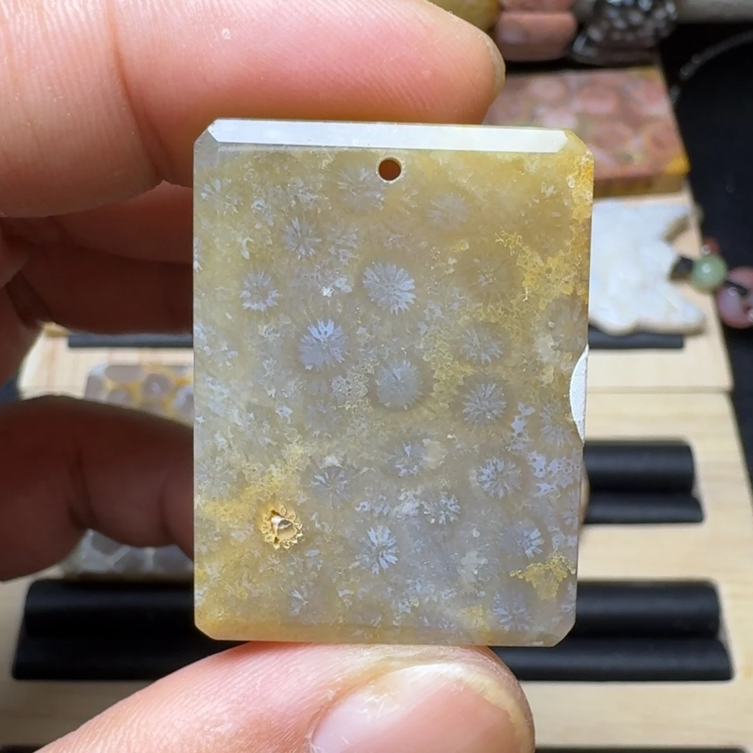 未镶嵌纯天然色有机玉石保真色硅化玉