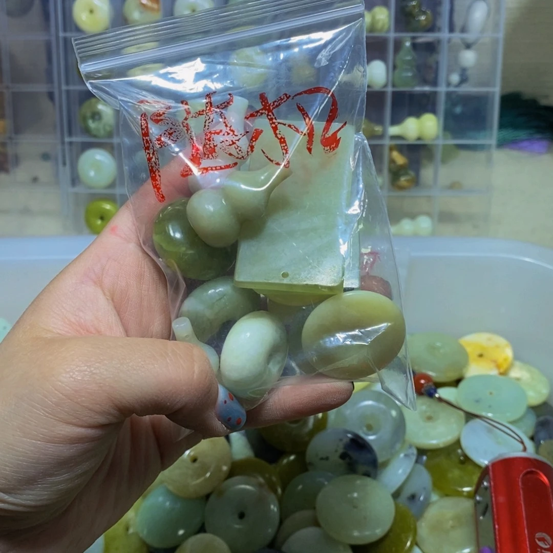 蛇纹石玉未镶嵌毛衣链98