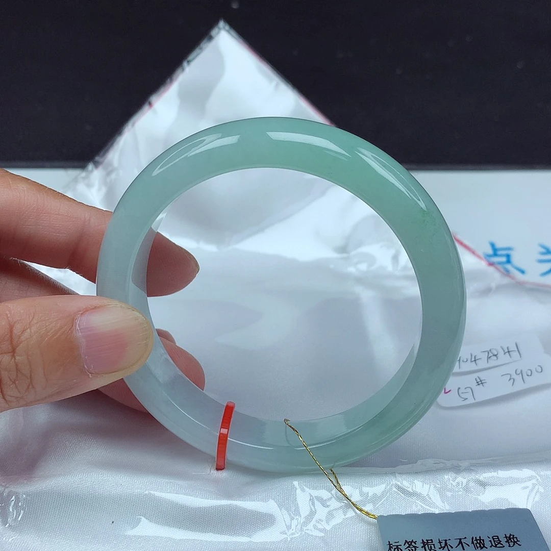 翡翠未镶嵌手镯57圈7841