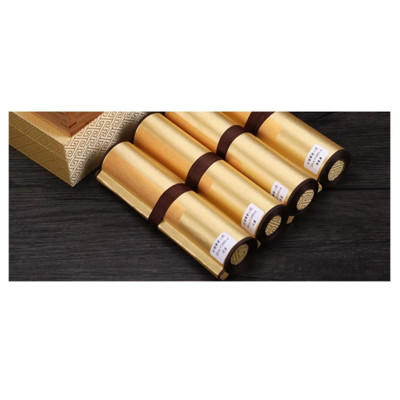 2.5cm泥金绢布手卷含礼盒