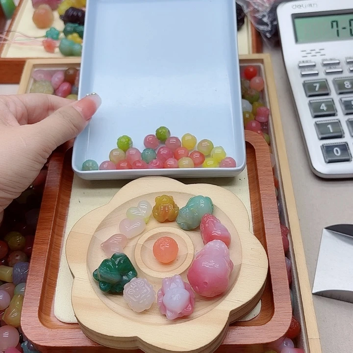 ღ***烟未镶嵌手链玛瑙/玉髓盐源13