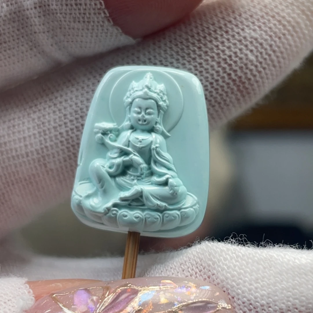 绿松石未镶嵌挂件