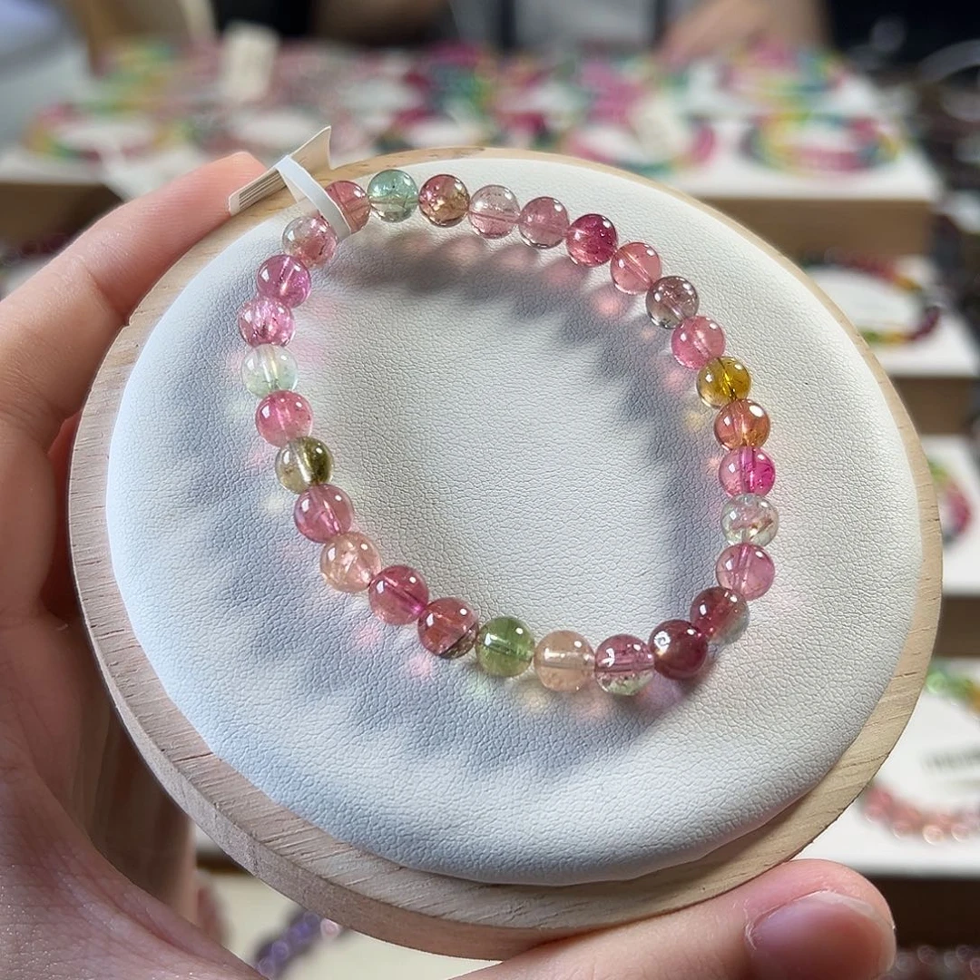 未镶嵌碧玺手链6.3mm