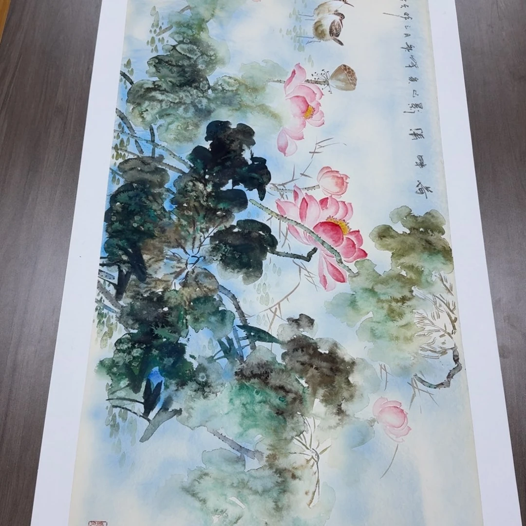 国画国画作品山水花鸟