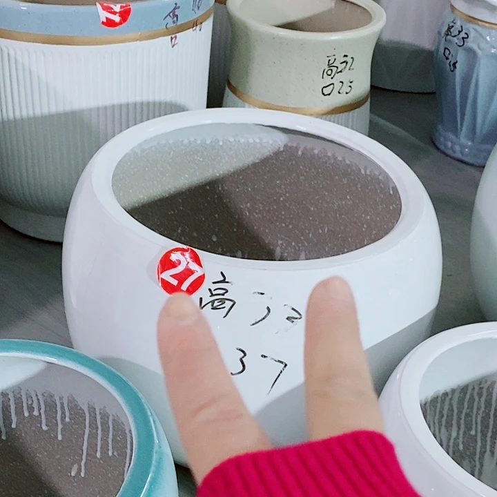 陶瓷陶瓷大花盆白色