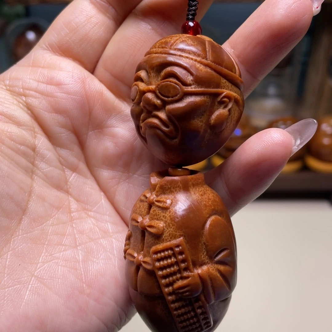 佛螺菩提吊坠账房先生手把