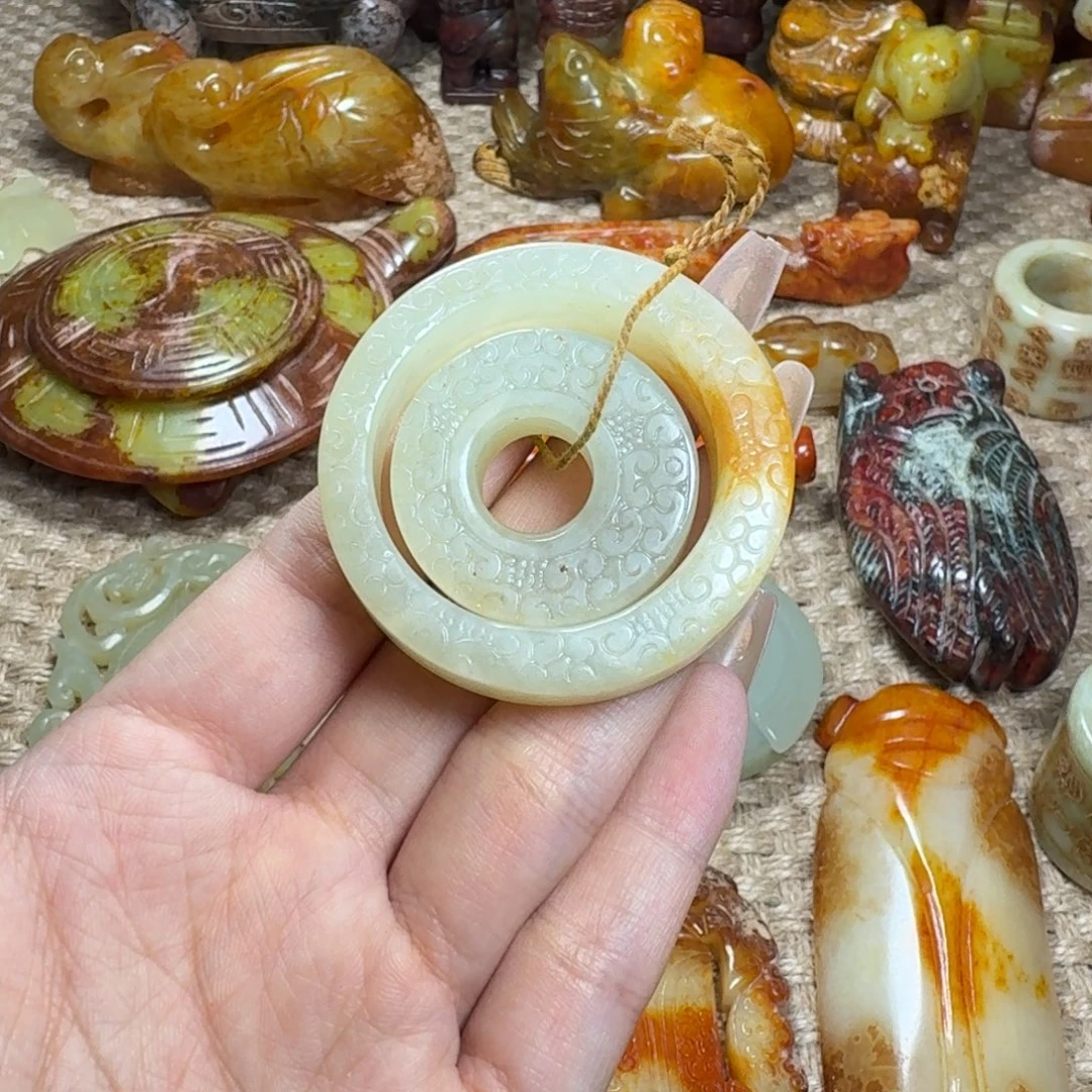 白玉菩提吊坠挂件